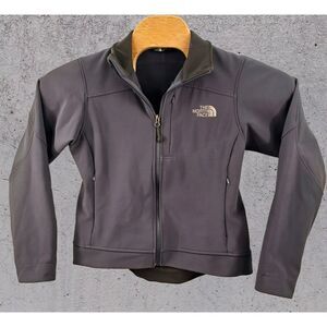 The North Face Jacket Size Small Purple Full Zip‎ Soft Shell Stretch Zip Pockets